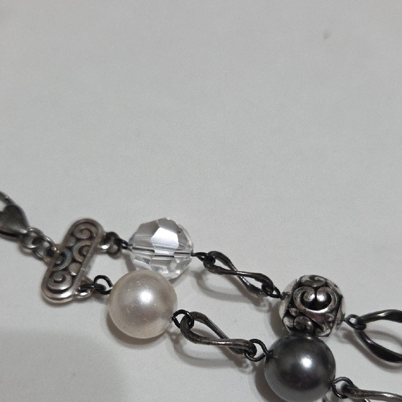 Brighton Silver and Pearl Necklace - Picture 4 of 5